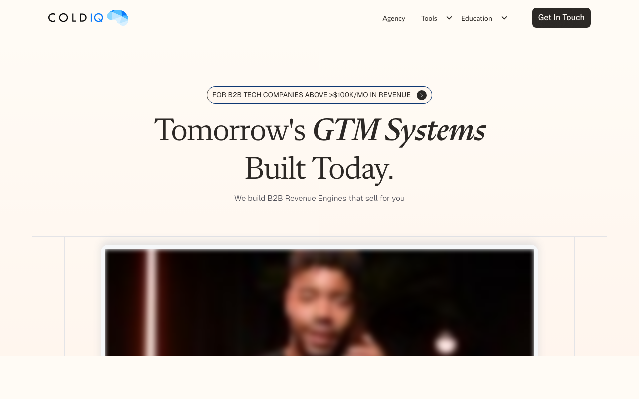 ColdIQ website screenshot